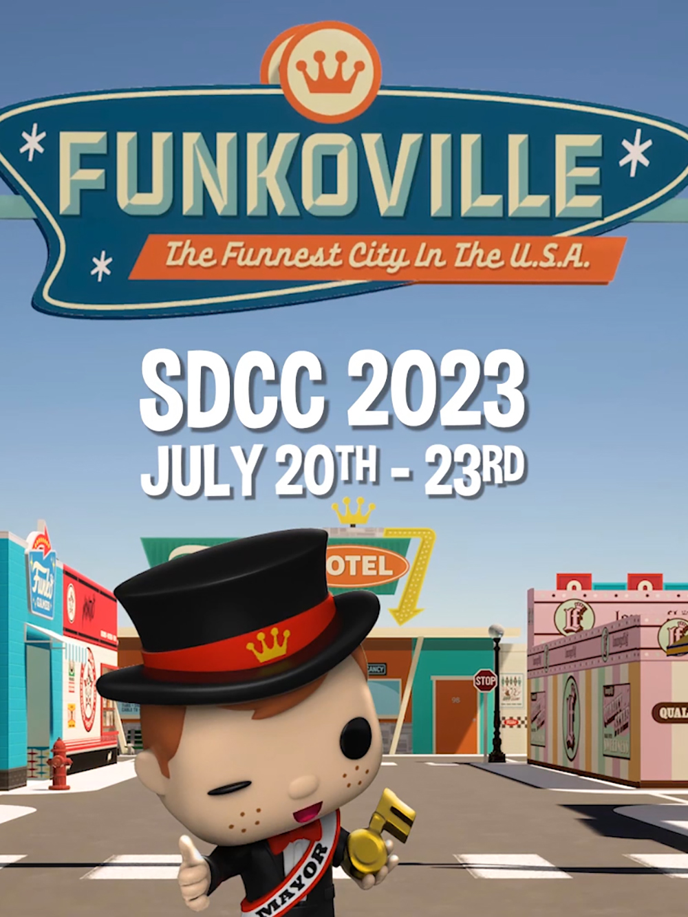 Nouvelle SDCC 2023 Funko Expands Funkoville and Introduces