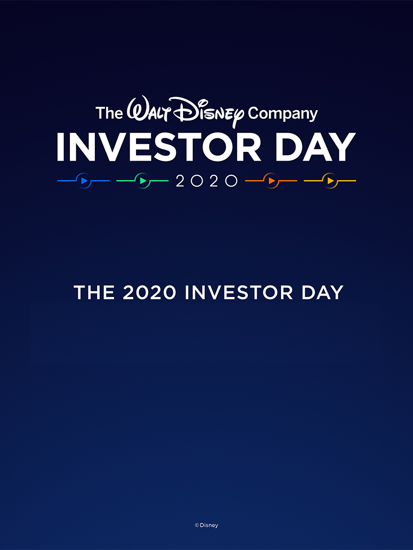 Nouvelle Disney Investor day 2020 Walt Disney Studios Motion