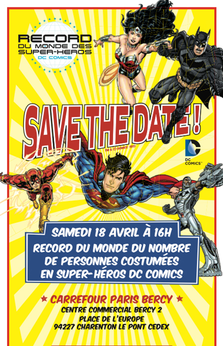 Record du monde du nombre de Cosplays DC Comics le 18/04 à 16h00